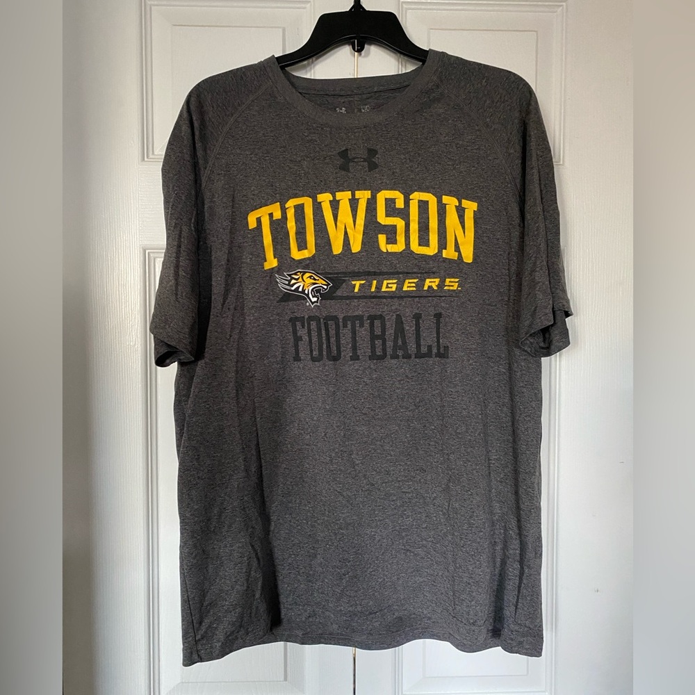 Under Armor Towson University Football Gray T Shirt